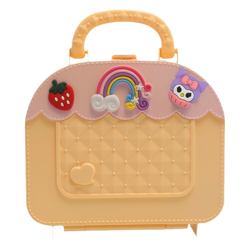 Children's Hair Accessories Packaging Storage Box Large Capacity Hairpin Rubber Band Jewelry Plastic Box Girls' Suitcase Storage Wholesale