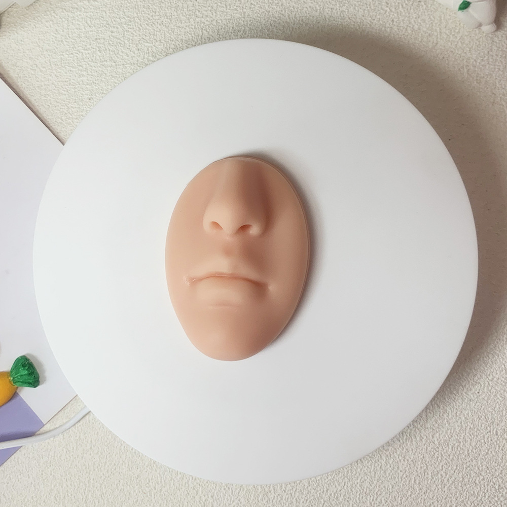 Picture of Silicone Ear Facial Features Model Nose Lip Model Training Posing Tool Nose Nail Tongue Nail Navel Nose Nail Display