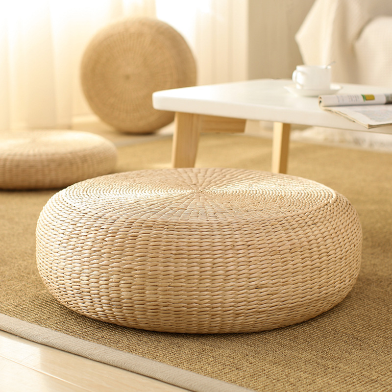 Japanese Style Tatami Futon Cushion Meditation Meditation Mat Ground Meditation Mat Balcony Rattan Home Mat Straw Mat