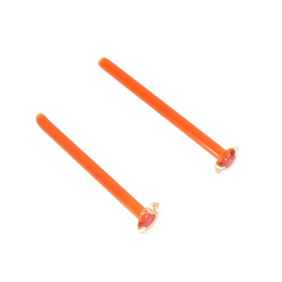 Picture of 0.8-1.6mm diameter 7-11mm length lead-free color candy color glass ear nail ear bone nail nose nail