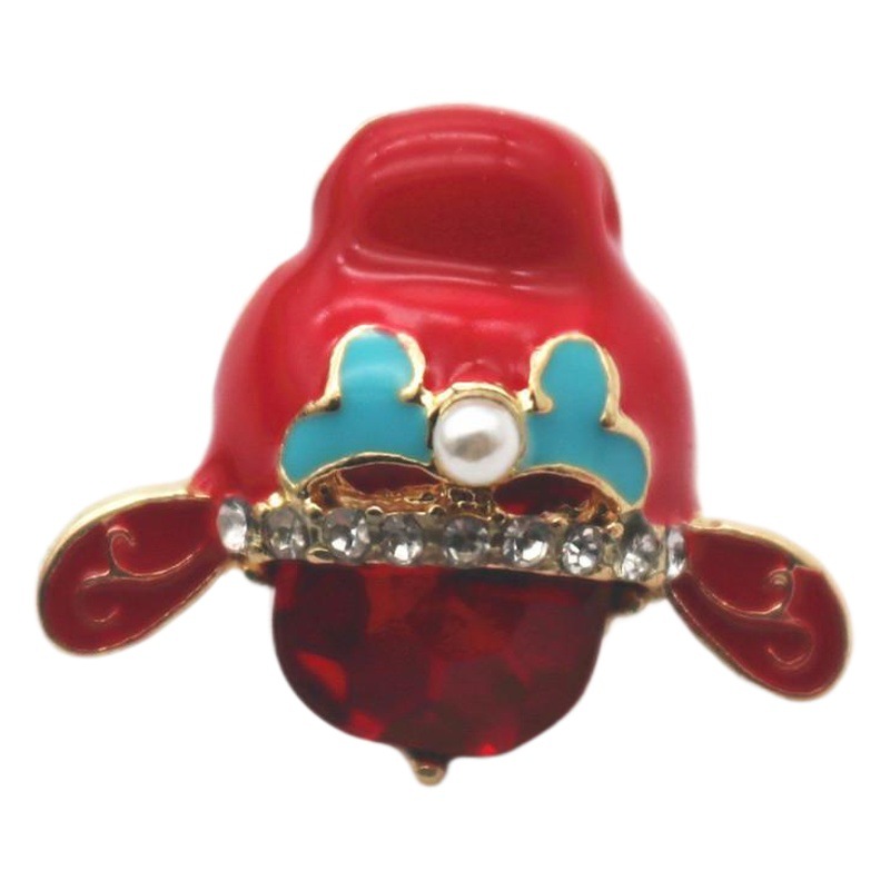 Wedding Brooch Female Bride and Groom Wedding Set Cute Personality Couple Cartoon Chinese Style Clothing Accessories