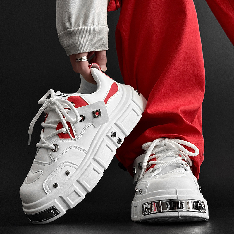 Shoes New Men's Shoes Niche Design Bread Shoes Men's Casual Punk Style Skateboard Shoes Cross-Border Large Size Sneakers for Men