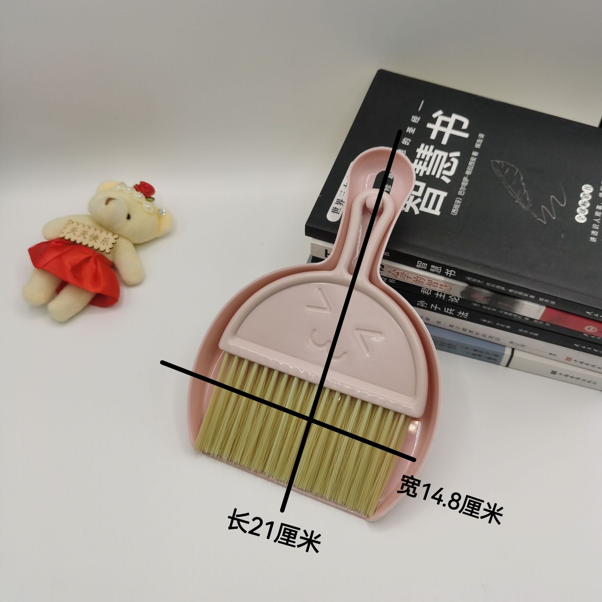 Picture of Pet Cleaning Brush, Small Broom, Dustpan Set, Garbage Shovel, Kidsren's Mini Desktop Broom, Dog Poop Shovel