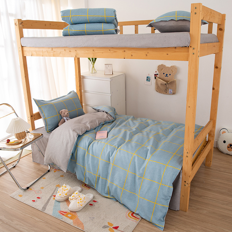 Picture of Bedding Set for Student Dormitory, Single-Person Quilt, Complete Six-Piece or Eight-Piece Set, Double-Person Warm Quilt Core, Full Mattress Set
