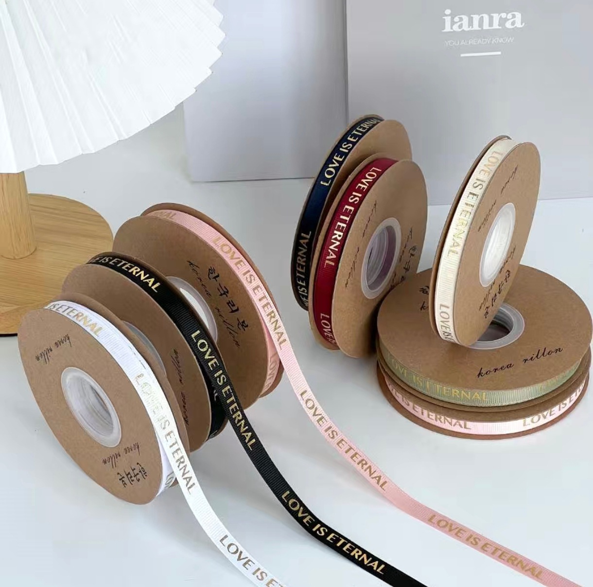 Happy Birthday Ribbon Ribbon Ribbon English Printing 2.5cm Baking Birthday Cake Gift Box Ribbon Ribbon