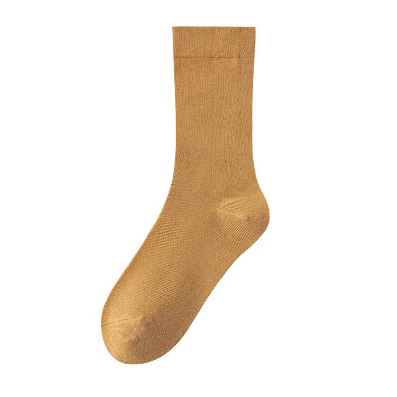 Picture of Mid-Calf Socks for Women, Spring and Autumn Solid Color Slouch Socks, Versatile Maternity Socks, Casual Long Socks, Zhuji Socks Wholesale