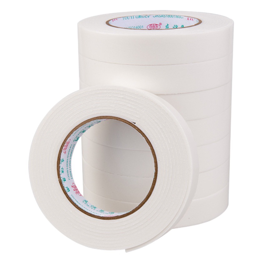 Advertising Foam Double-Sided Tape, Ultra-High Viscosity Sponge, Thickened, Silent, Wholesale, Whole Box, Fixed, White, Waterproof, Industrial