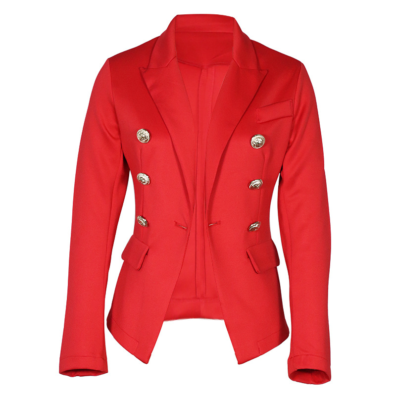 Picture of Fc996 Spot 2025 European and American Amazon Women's Clothing Slim Pure Color Fashion Casual Suit Short Outwear for Women