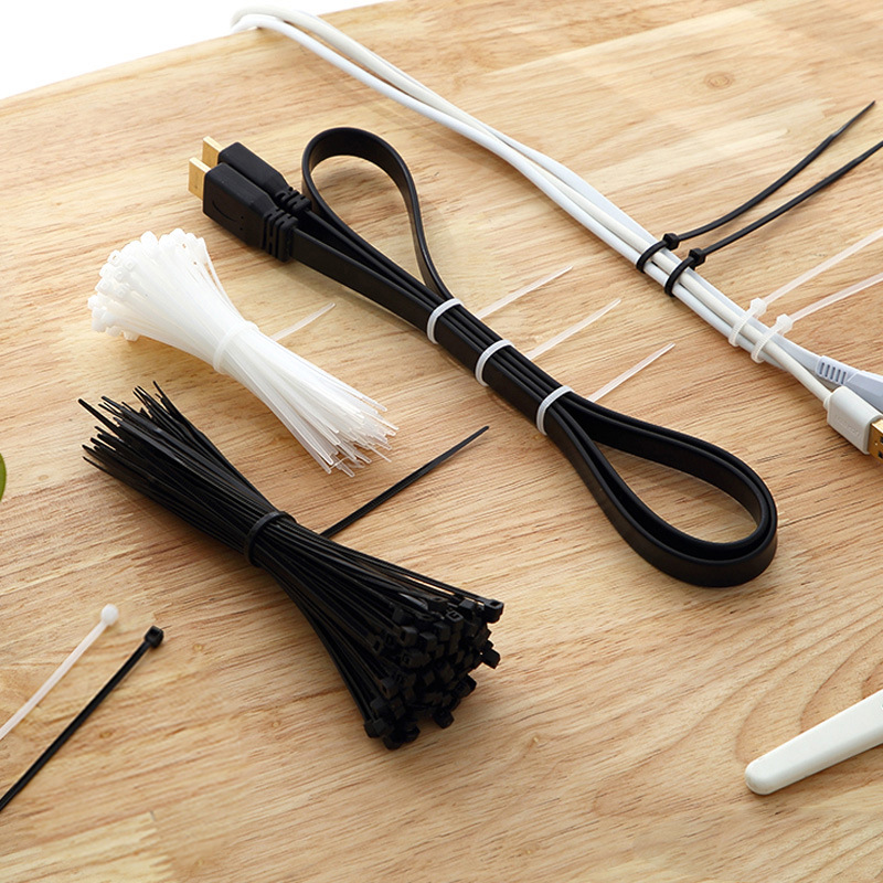 Self-locking nylon cable tie wire management belt wire storage finishing binding wire harness 100 wire binding