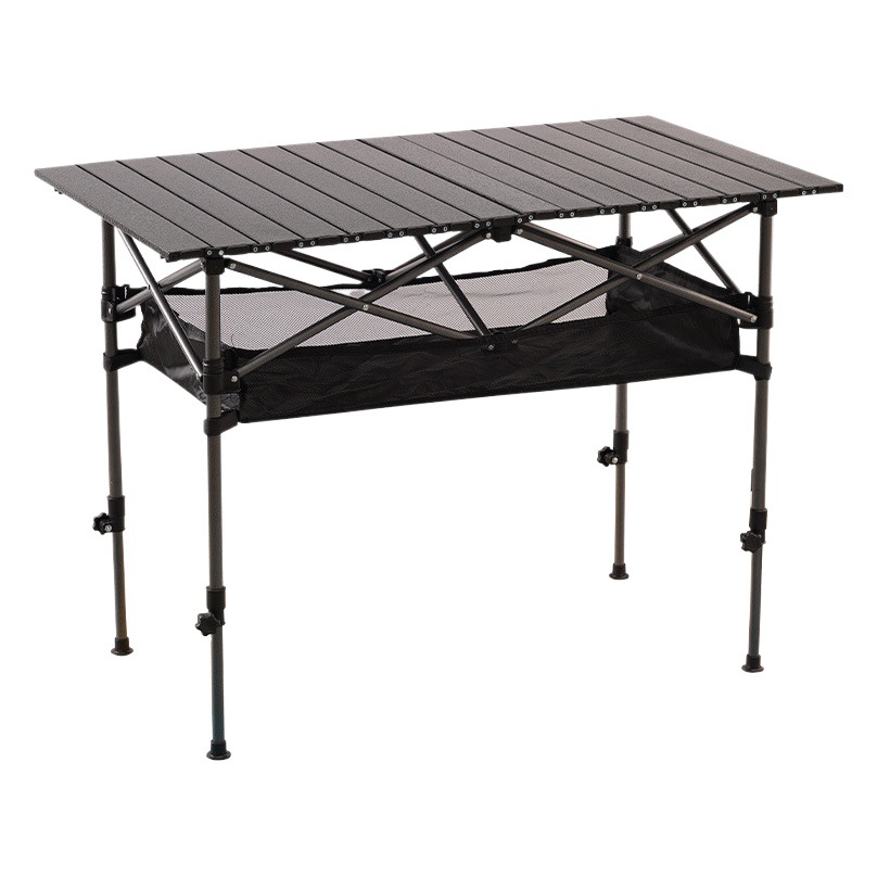 Camping Car special folding table adjustable height portable durable lifting table picnic stall camping egg roll table