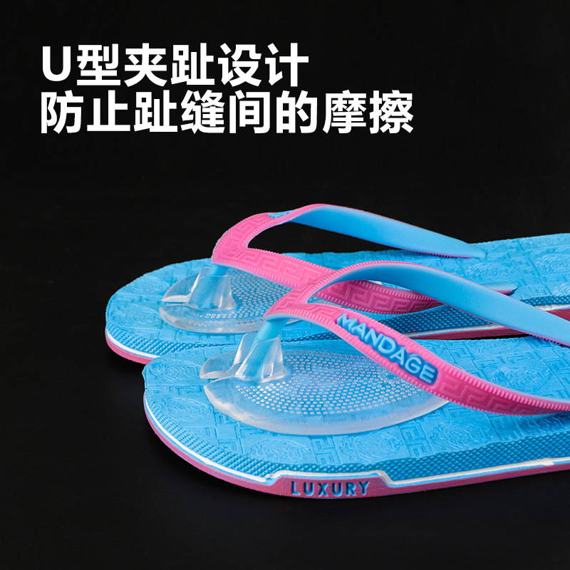 Picture of Silicone Sticky Flip-Flops Forefoot Pad Non-Slip Massage Front Half Pad Sandals Front Pad Flip-Flops Forefoot Pad