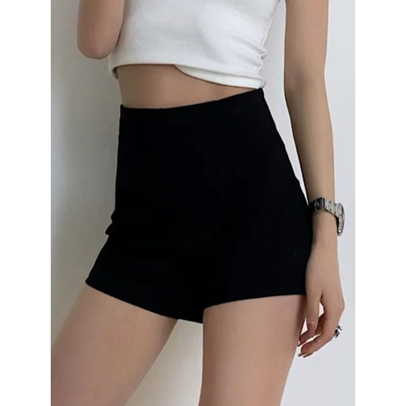 Black Sexy High Waist Design Sense Suit Shorts Women's 2024 Early Autumn Slimming High-end Sense A- word Hot Pants