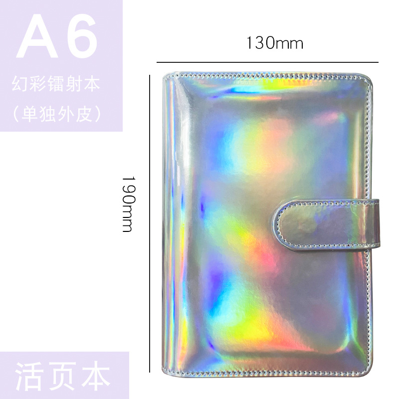 Picture of Foreign trade for colorful laser Macaron loose-leaf notebook a6 notepad creative trend notebook wholesale