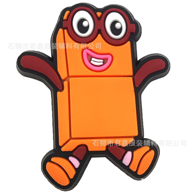 Picture of Digital Building Blocks, Shoe Flowers, Children's Clogs, Cute Accessories, Amazon Cross-Border Ready-Made Shoe Buckles, Shoe Accessories Buckles