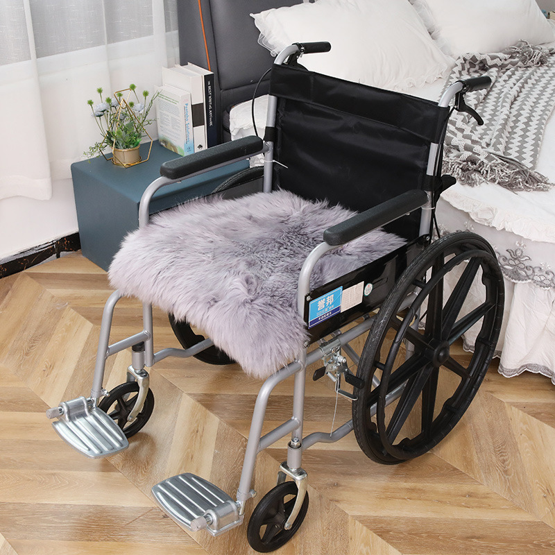Picture of Wool Wheelchair Cushion Fur Integrated Sofa Cushion Living Room Bedroom Floor Mat Thickeneded Plus Logo Chair Cushion Wholesale