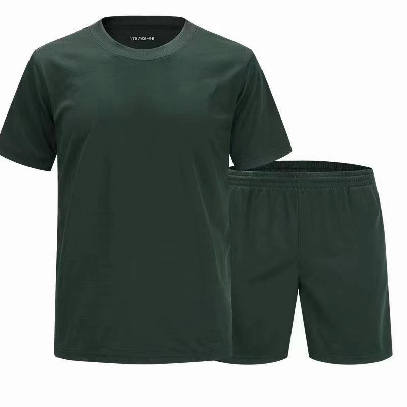 Picture of Factory Breathable Short-sleeved Physical Fitness Suit Net Face New Jihua Training Suit Summer Sports suit Military Training Quick-drying T-shirt