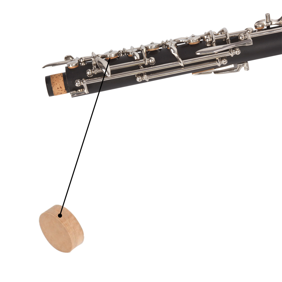 Picture of Wholesale Oboe Tone Hole Plug 23 Oboe Tone Hole Pad Leather Pad Cork Musical Instrument Cushion Woodwind Accessories