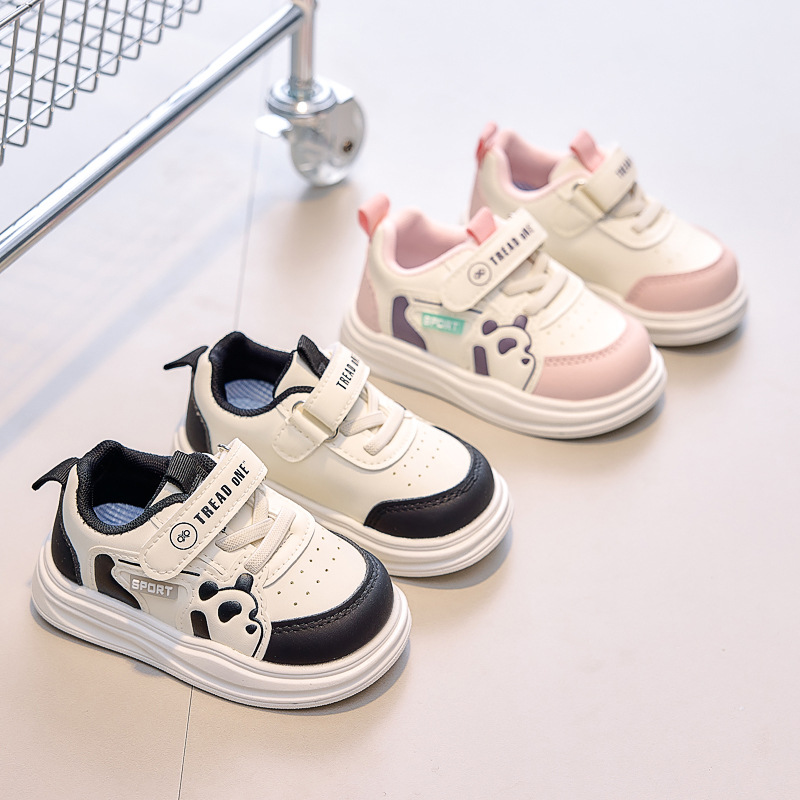 2025 Autumn Infant Toddler Shoes Baby Girls Korean Version Versatile White Shoes Soft Sole Children's Boys and Girls Baby Shoes