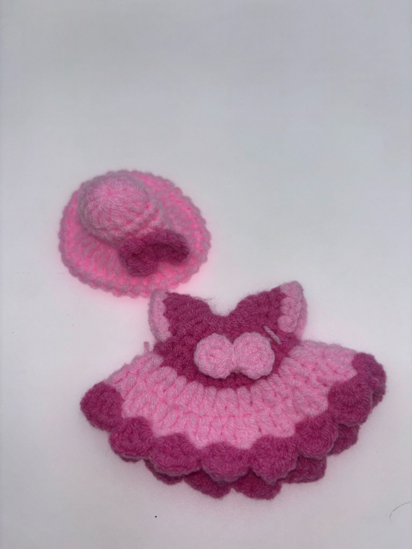 Picture of New Doll Wool Hand-Knitted Skirt, Dog Crochet Clothes, Pendant Clothing