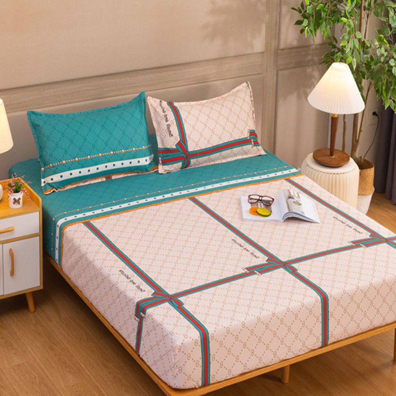 Picture of Printed Fitted Bed Sheets, Simmons Protective Dust Cover, All-Inclusive Elastic Bed Cover, No Pilling, No Shrinkage