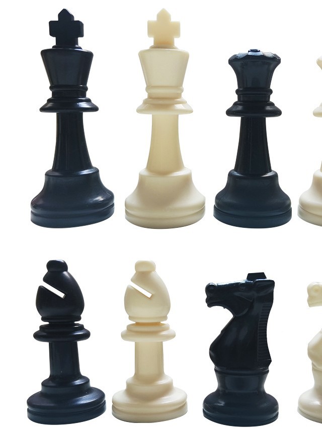 Picture of Plastic Chess Bulk Piece Guorong Wang Gao 95mm Medium Wang Gao 65mm Resin Material Paste Flannel