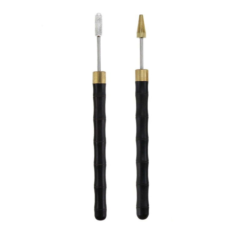 Picture of Leather Tool Edge Oil Tool Edge Oil Pen Sandalwood Handle Edge Oil Pen Leather Edge Oil Pen Oil Edge Tool