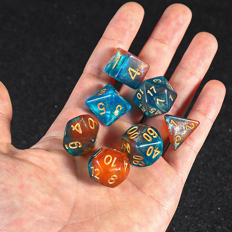 Picture of Star new multi-sided dice digital dice running group table game accessories 4/6/8/10/12/20 sieve props