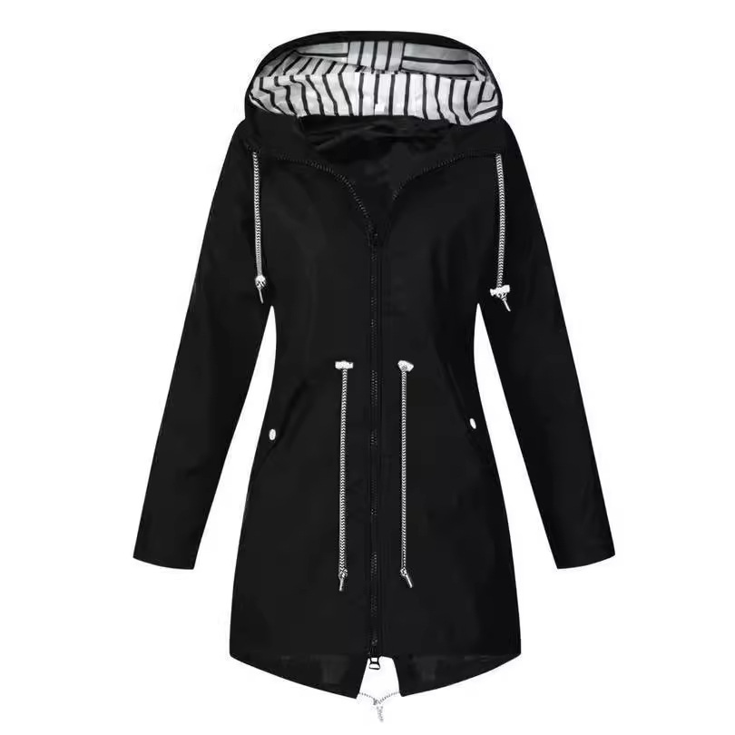 Picture of Europe and America Three-in-One Outdoor Hooded Mountaineering Suit Women's Four Seasons Zipper Jacket