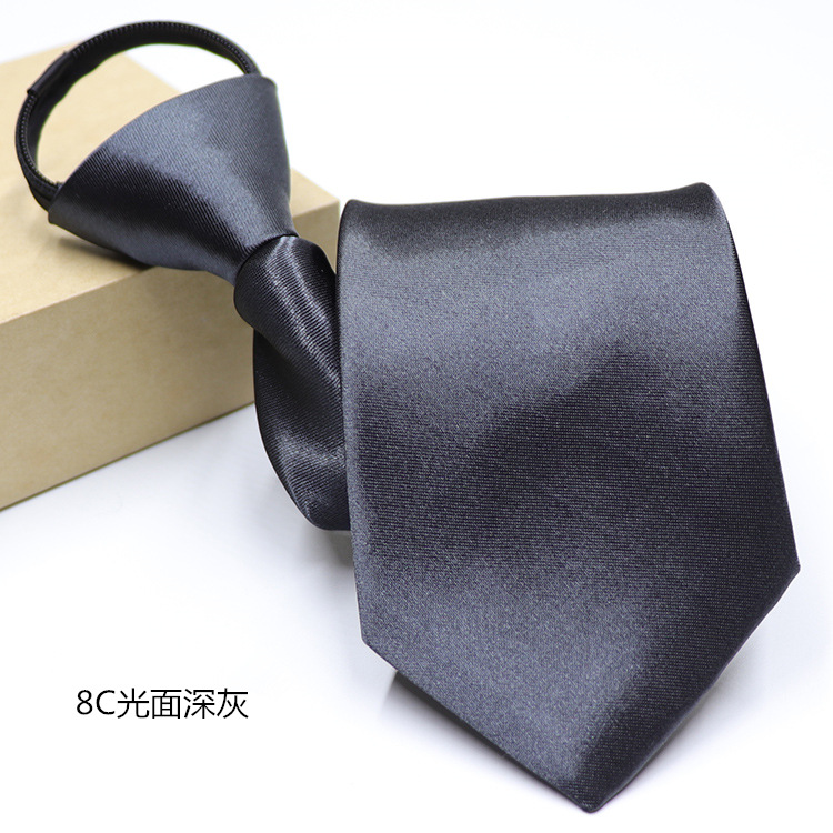 Picture of Men's Easy-To-Pull Casual Zipper Tie New Korean Style Professional Formal Wear Convenient Lazy Tie Ready for Sale