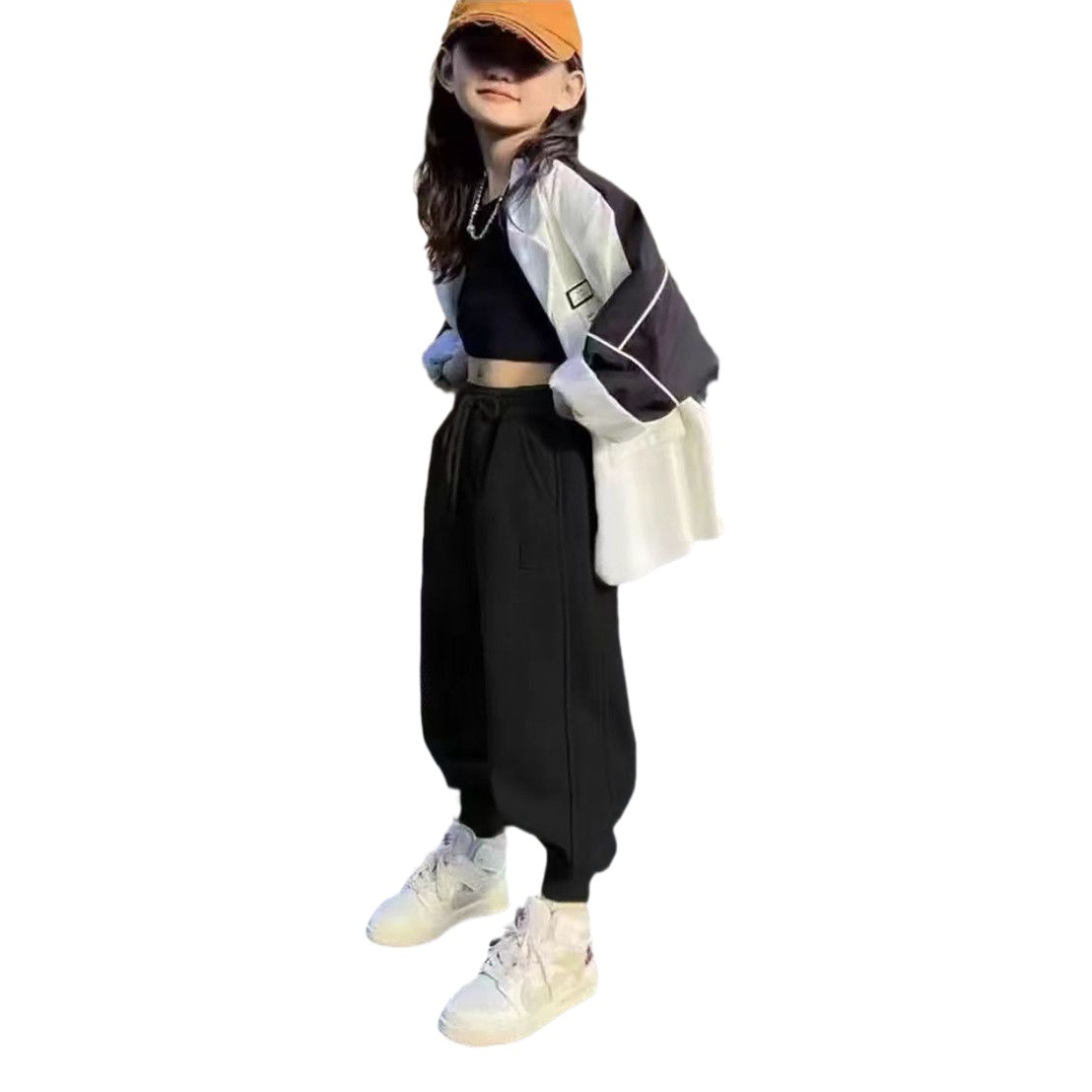 Girls' Thick Velvet Winter Sports Pants Autumn and Winter New Style Lamb Velvet Boys' Warm Sweatpants Kidsren's Trendy