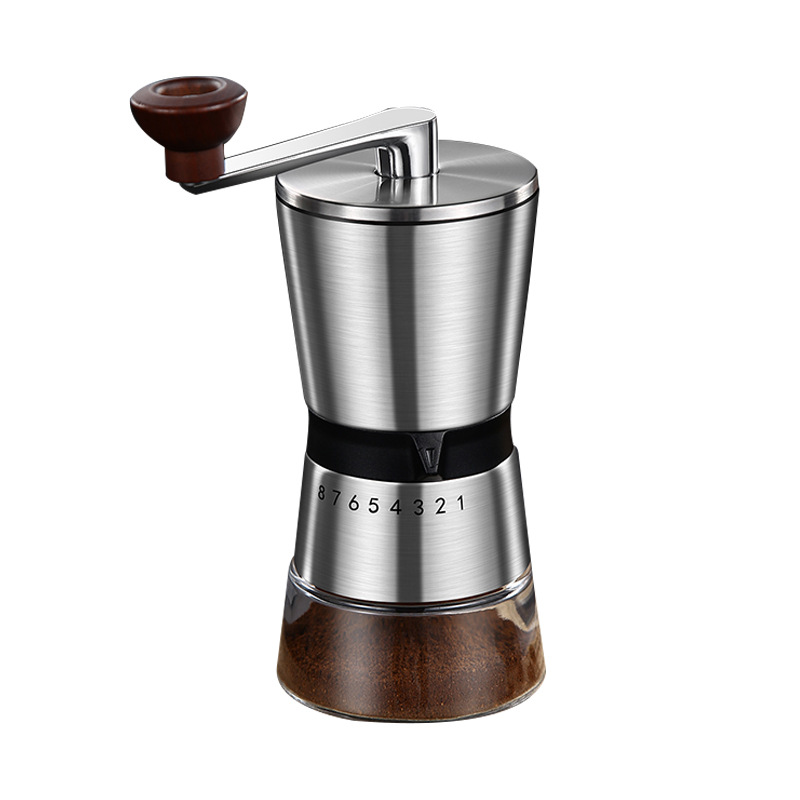 Picture of Cross-border Amazon household small grinder hand coffee powder grinder portable stainless steel hand coffee grinder