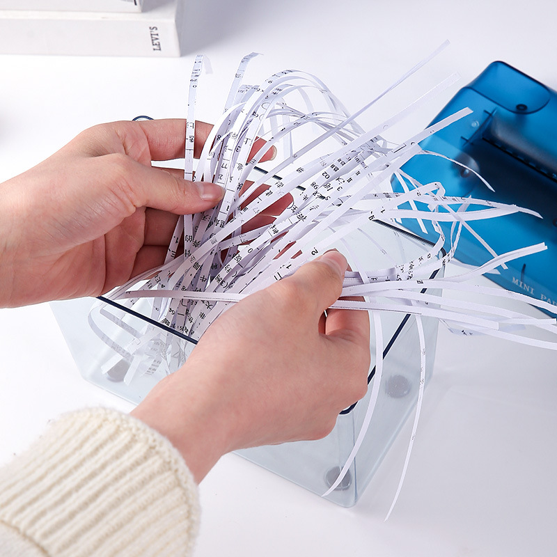 Picture of Cross-Border Hot-Selling Paper Shredder Office Home Mini Manual Paper Shredder Desktop Hand-Cranked Document Shredder