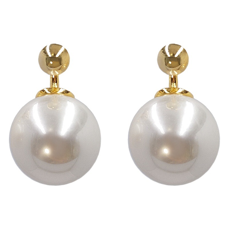 925 silver needle oversized pearl earrings elegant elegant elegant earrings light luxury niche design ear studs unique ear