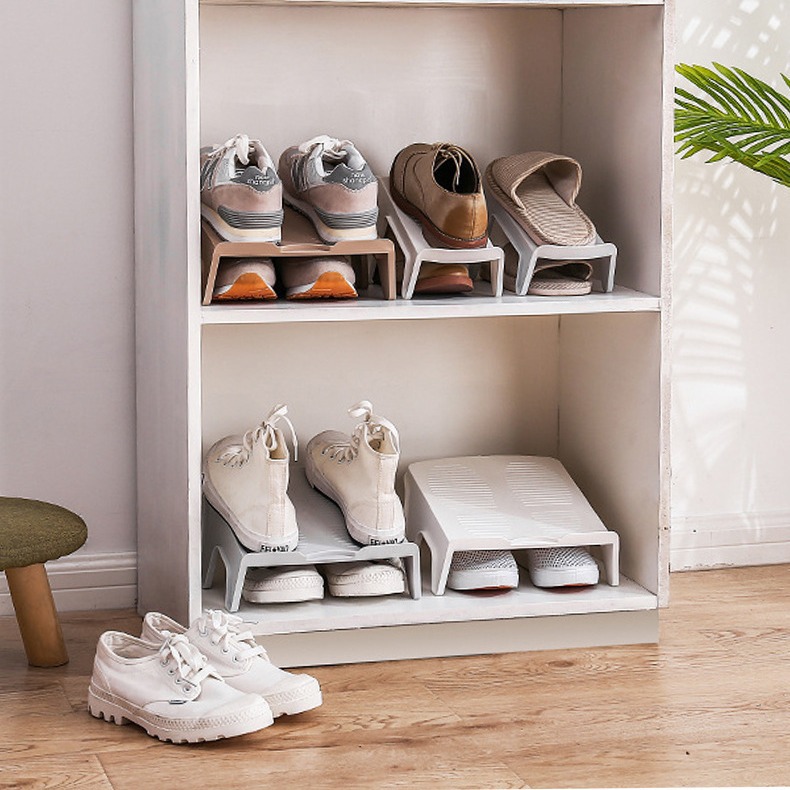 Space-saving Storage Shoe Rack Double-layer Shoe Bracket Cabinet Dormitory Artifact Shoe Cabinet Finishing Shoe Bracket Home Shoe