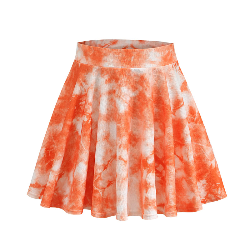 LAZADA AliExpress Women's Fashion Sexy Tie-Dye Printed High Waist Umbrella Skirt Skirt Foreign Trade Women's Clothing in Stock