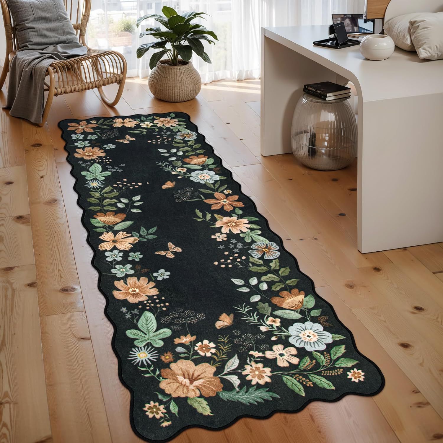 American long crystal velvet household kitchen corridor non-slip carpet dirt-resistant easy to take care of Amazon a generation of hair
