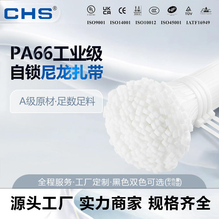 Chs Changhong Plastic Grade a Cold-Resistant Wire Harness Nylon Cable Tie 3*4*5*8*100*150*200*300 Wholesale