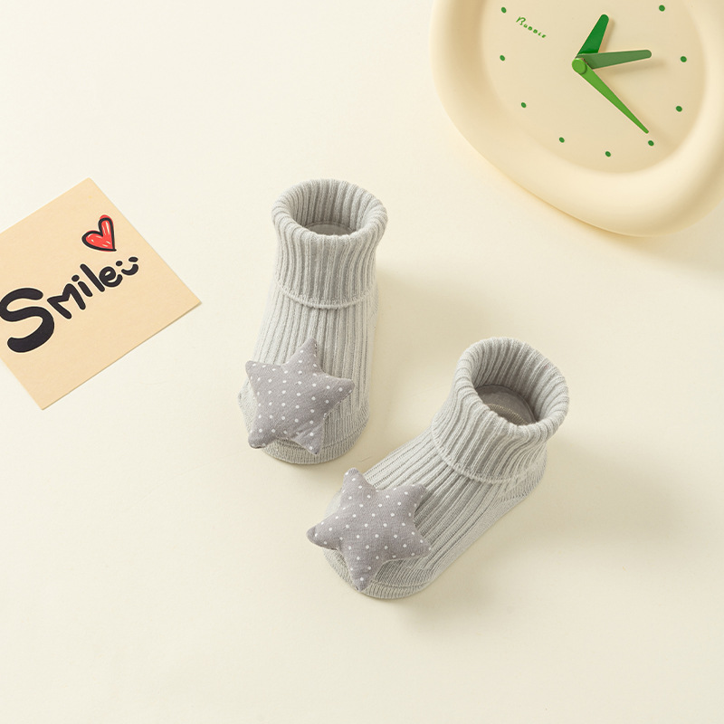 Picture of Newborn baby socks class a cotton spring and autumn non-slip boys and girls baby cartoon doll tube floor socks wholesale 1