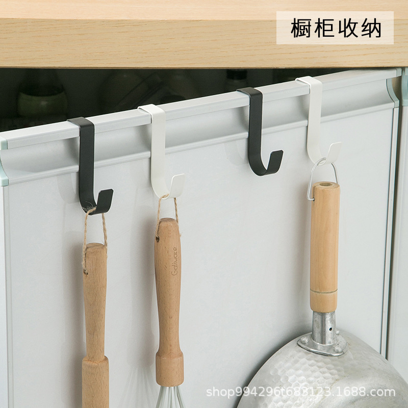 Picture of S-Shaped Black Hook Hook Hat Storage Hook Kitchen Clothes Hook Clothes Hanging Bag S Hook Artifact Small