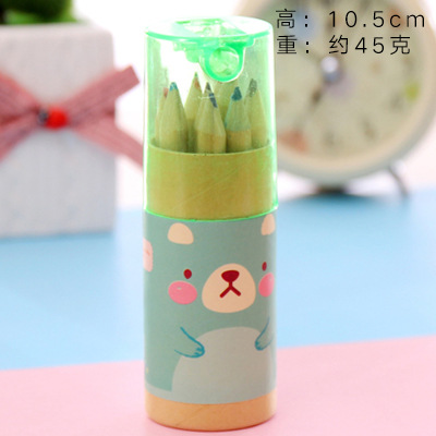 Picture of 12-Color Barreled Colored Lead Kidsren's Painting Graffiti Colored Lead Primary School Students School Supplies Kindergarten Art Training Pencil