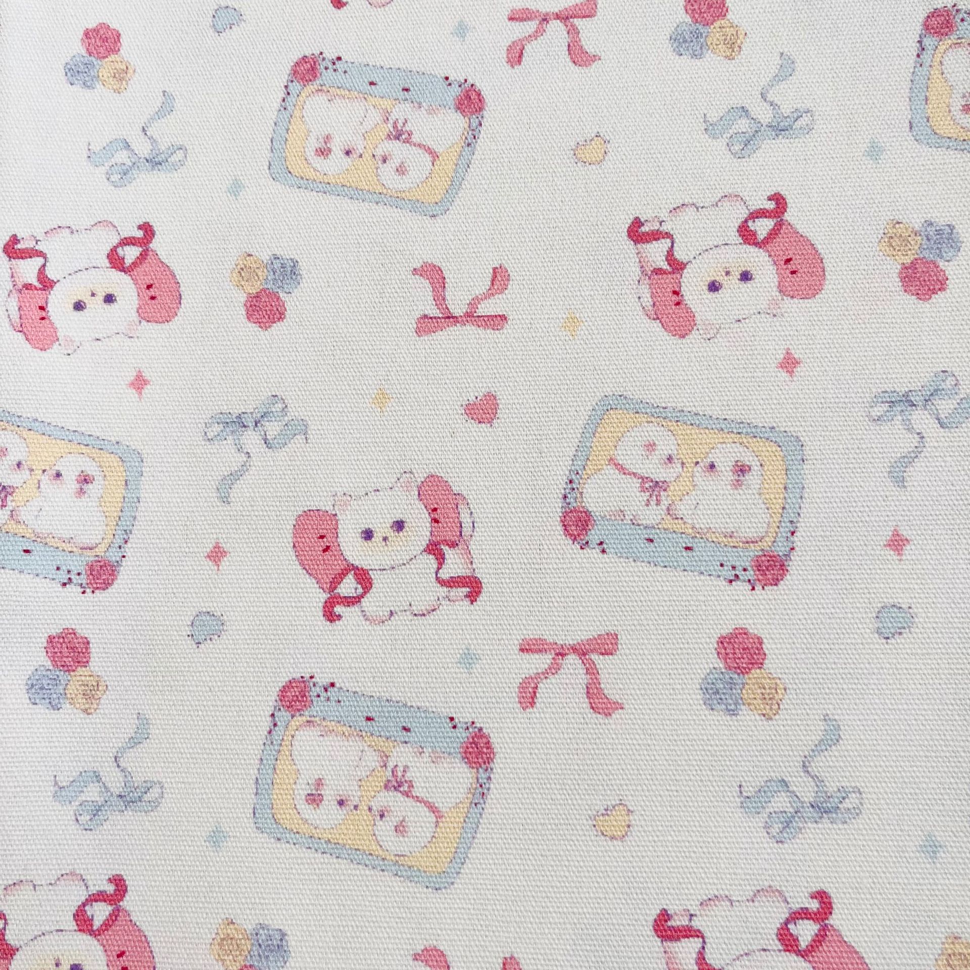 Picture of Bowknot Small Animal All-Cotton Canvas 1.5m Width 1.0m Price Bag Jacket Vest Handmade DIY