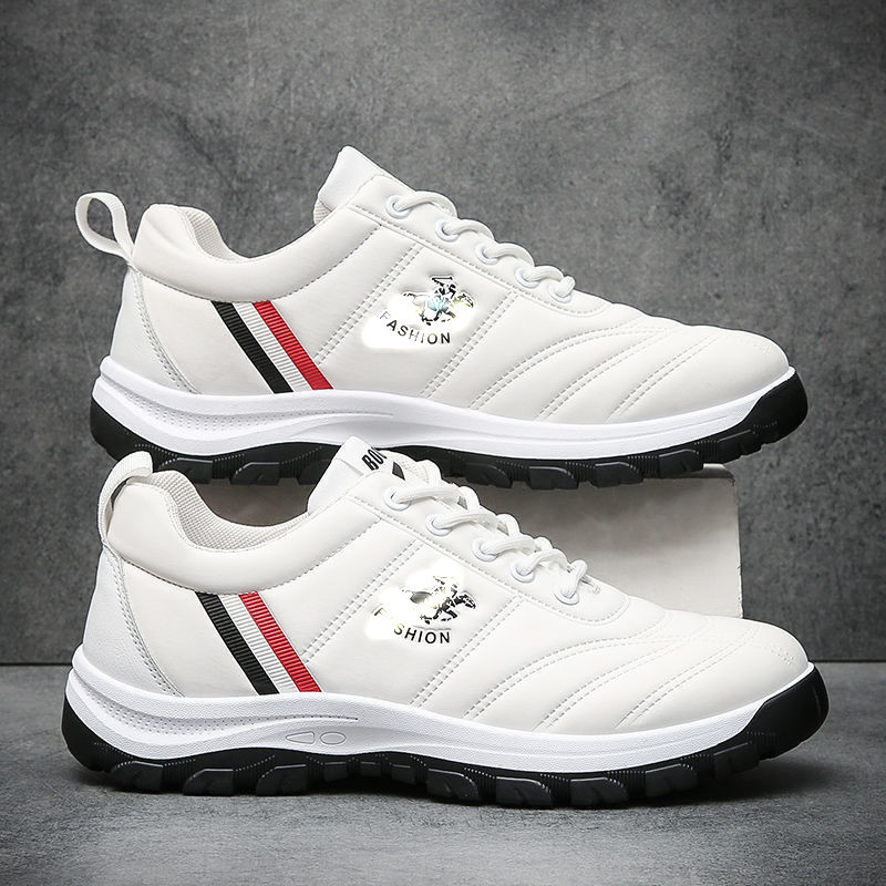Men's leather hiking shoes 2021 autumn and winter new men's shoes fashionable Korean style warm fashionable shoes wholesale men's shoes