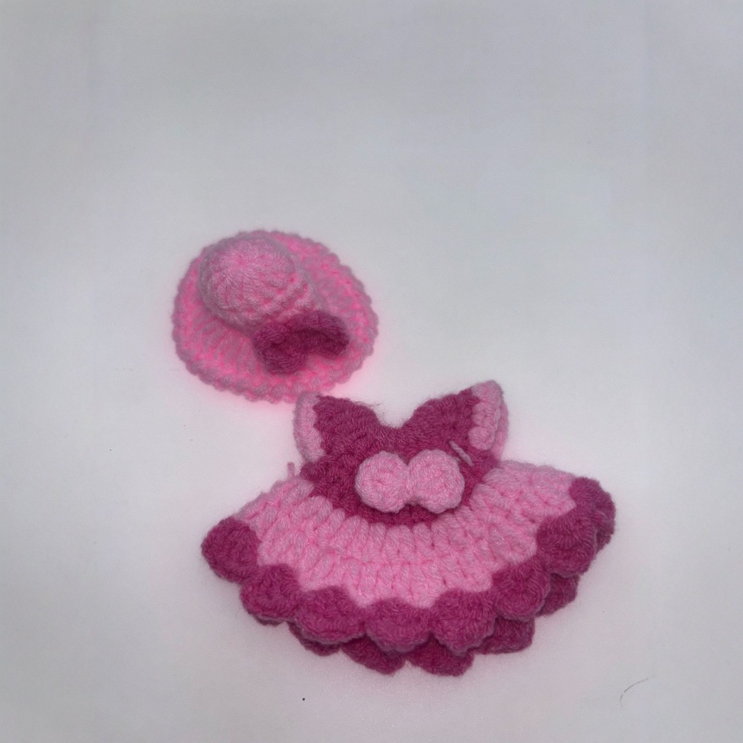 Picture of New Doll Wool Hand-Knitted Skirt, Dog Crochet Clothes, Pendant Clothing