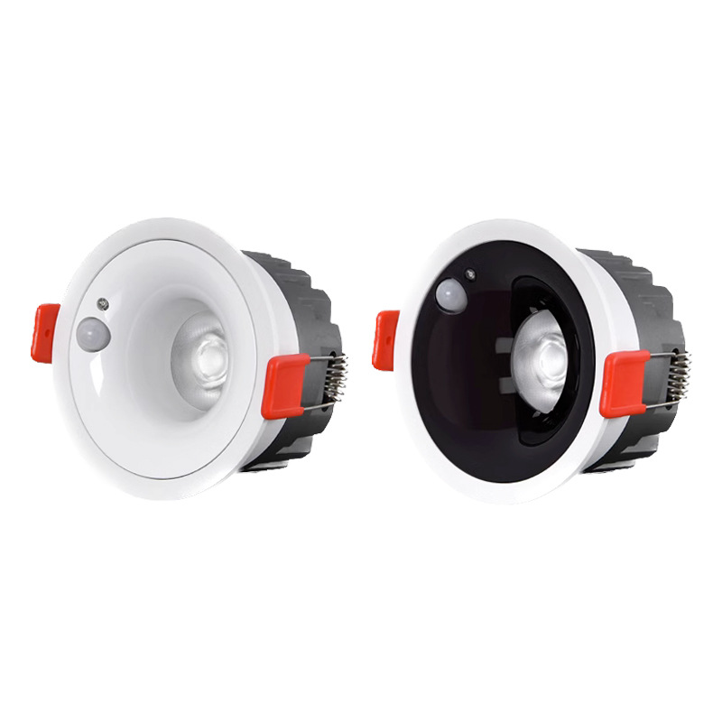 Picture of led light control infrared human body induction downlight embedded spotlight household anti-glare porch corridor induction lamp