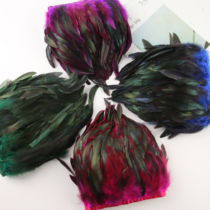 Picture of Factory wholesale diy feather hair green purple swimming cloth feather jewelry crafts decoration accessories clothing accessories