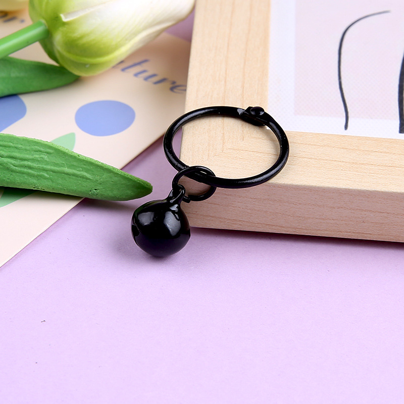 Picture of Korean Style Hyun-a Small Fresh Color Small Flower Bell Keychain Tanabata Gift Key Ring Bag Women's Hanging Accessories