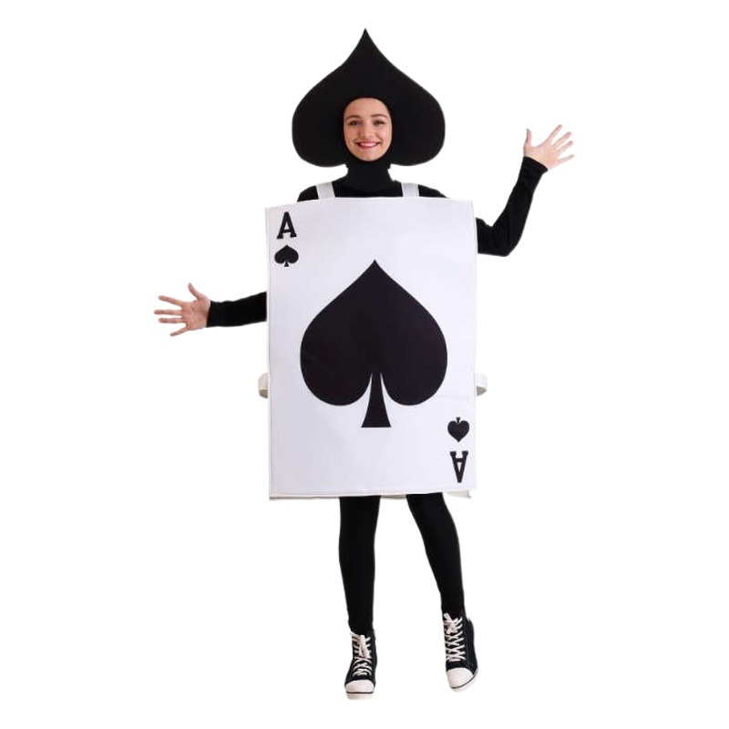 Halloween new poker spades a jumpsuit couple suit party performance Funny cosplay costume