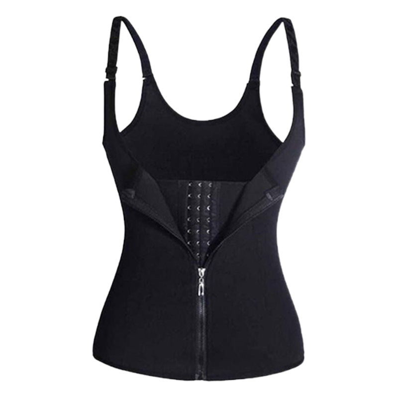 Zipper Three-breasted Buckle Tunic Belt Belt Waist Vest Underwear Slimming Fitness Clothing Sweaty Women's Plastic Waist Body Shaper