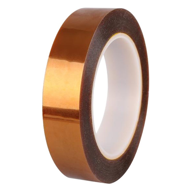 Gold Finger Double-Sided Tape Pi Brown Double-Sided Tape High Temperature Resistant No Residue Adhesive Insulation Polyimide High Temperature Insulation
