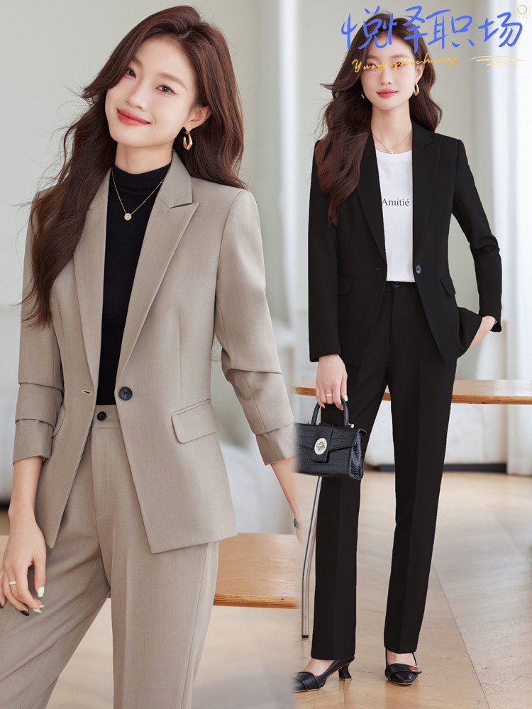 Advanced Suit suit Women 2024 New Interview Dress Business Wear Temperament Suit Jacket Overalls Spring and Autumn